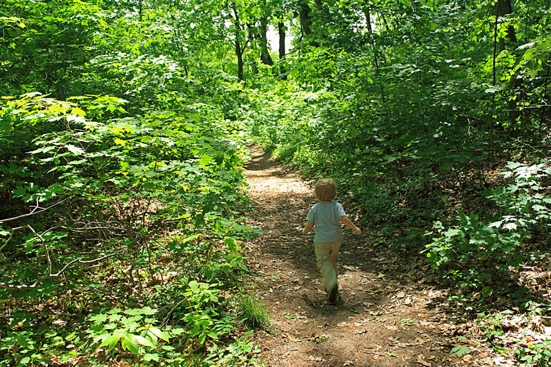 the end of the hike at warren dunes